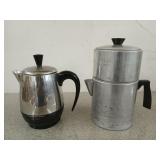 Chilton Ware kettle, farberware electric