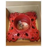 Beautiful cast iron Christmas tree stand, new