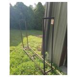 Firewood rack, 59x71x13 in