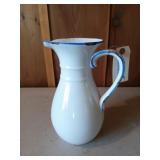 Porcelain like pitcher 11.5"