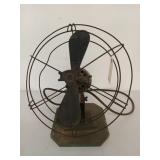 Antique fan 20", 2 blades missing, works