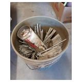 5 gallon bucket full of welding rods