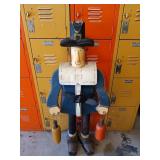 Pilgrim gentlemen wood and metal porch decor,