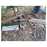 Skeet thrower with additional metal parts