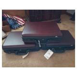 3 combination lock briefcases 14x19x5