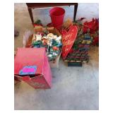 Holiday decor, mostly christmas, includes color