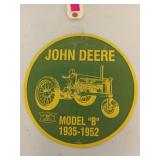 Metal John Deere sign 12"