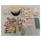 Navy cover, asst stamps and book