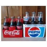 Old Pepsi six pack, Coca-Cola six pack 1996