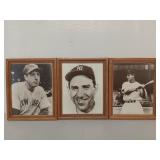 5 framed professional athlete portraits 9x11