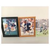 3 ct framed Dallas Cowboys autographed portraits