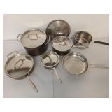 Asst pots, pans, and lids