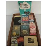 Large collection of playing cards, phase 10 game,