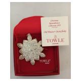 Towle Sterling old Master snowflake ornament