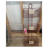 2 wire organizers 32" & 21" tall