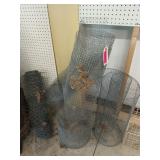 Pieces of 24" hardware cloth, partial roll of 24"