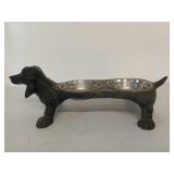 Cast iron doggy food and water bowl holder 17"