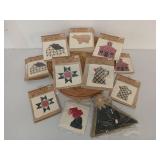 Asst country clutter crafting patches, crafting