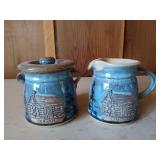 Cute cream and sugar