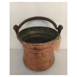 Copper clad pot w/ handle 6"