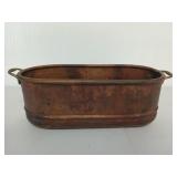Copper clad planter 6x19x8