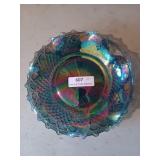 Carnival glass plate 10"