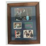 Framed Elvis memorabilia 18x14