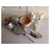 Camping supplies, mostly for outdoor cooking