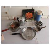 Assorted cookware to take camping with you
