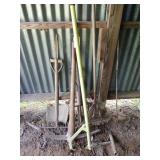 Peavey log hook and other yard tools