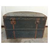 Antique Camelback trunk 24x36x21