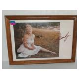 Framed Marilyn Monroe poster 28x40