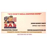 Auction Pick up Information