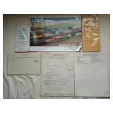 Asst railroad agent forms, telegraph, accident