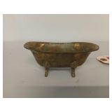 Brass bathtub soap dish 2x5