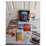 Assorted books, includes those on aircrafts,