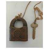 Y&T brass lock & key