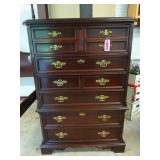Bassett mahogany 6 drawer chest 58.5 x 40 x 19.5