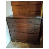 Wooden three drawer chest 30x30x18