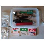 Asst shotshell primers, gun parts