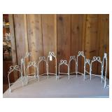 4 metal display stands, missing inserts 21 x 23