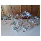 Pair of 3 tier serving stands 12x8