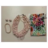 Brighton necklace, bracelets, earrings set