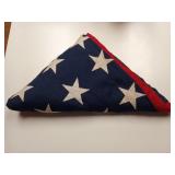 Embroidered 48 star USA flag 57" x 114"