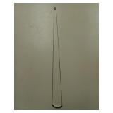 .16 CTW green diamond necklace, rhodium over