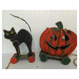 Halloween decor, missing a wheel 22x19