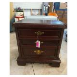 Bassett mahogany 2 drawer nightstand 26x26x16.5