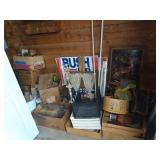 Contents of closet, includes canning jars and