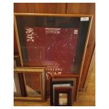 Asst picture frames, all sizes