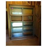 Antique oak 5 stack lawyers bookcase 71x50.5x14